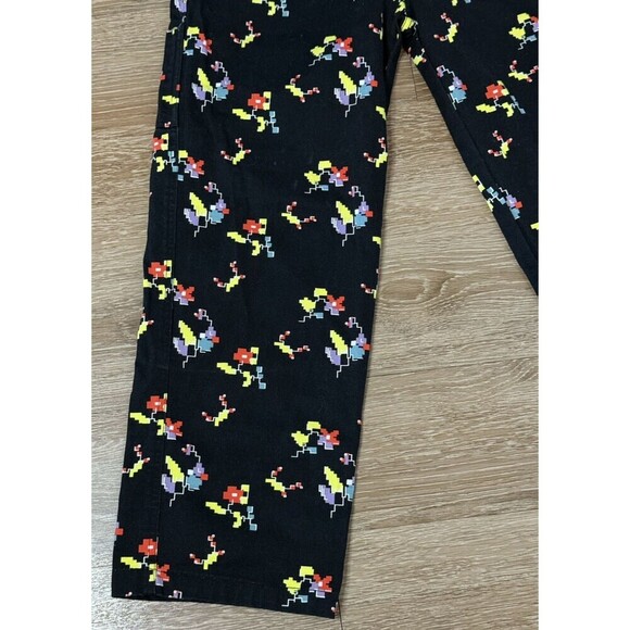 OBEY Womens  Pants Trousers Size 27 black casual Floral Relaxed Skater - Picture 4 of 12